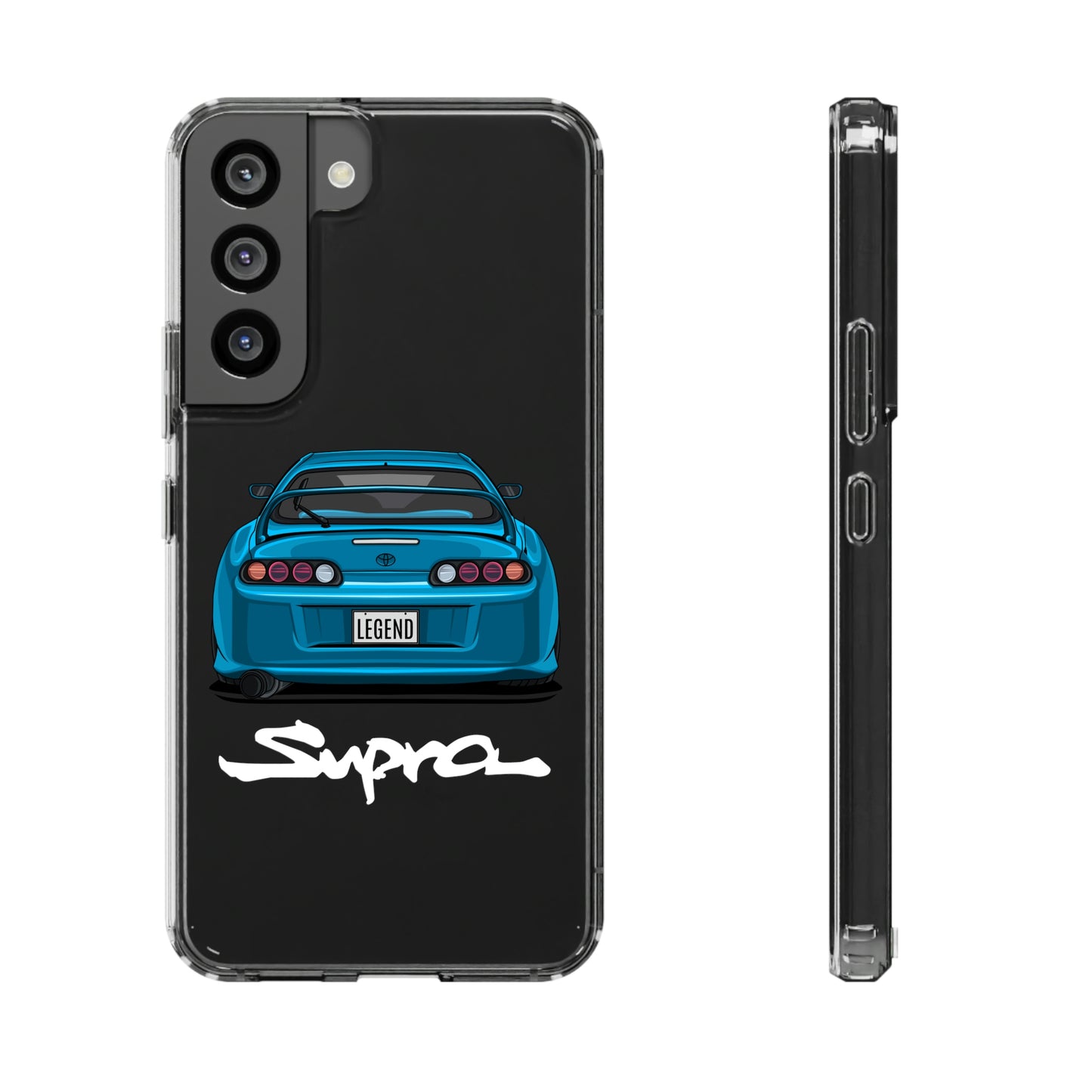 Blue Toyota Supra Clear phone Case