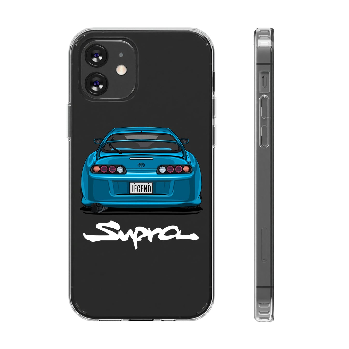 Blue Toyota Supra Clear phone Case