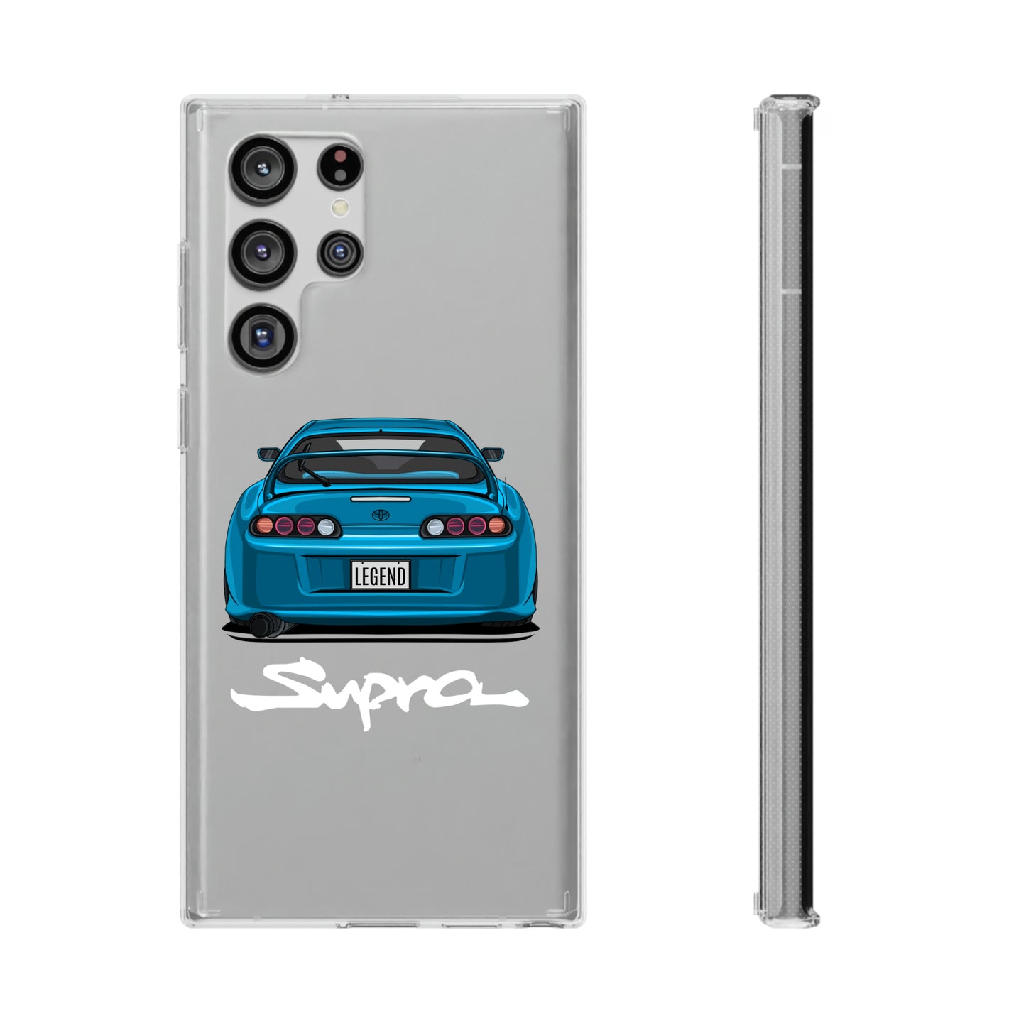 Blue Toyota Supra Clear phone Case