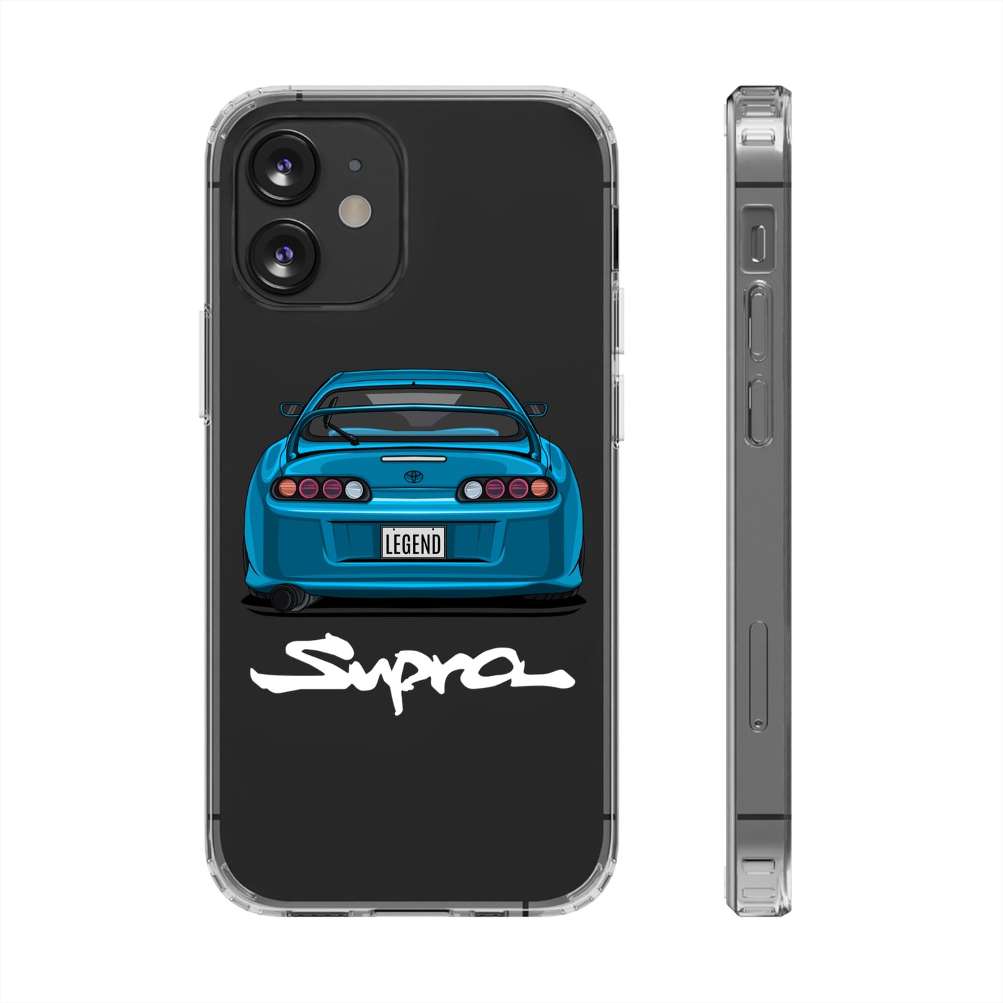 Blue Toyota Supra Clear phone Case