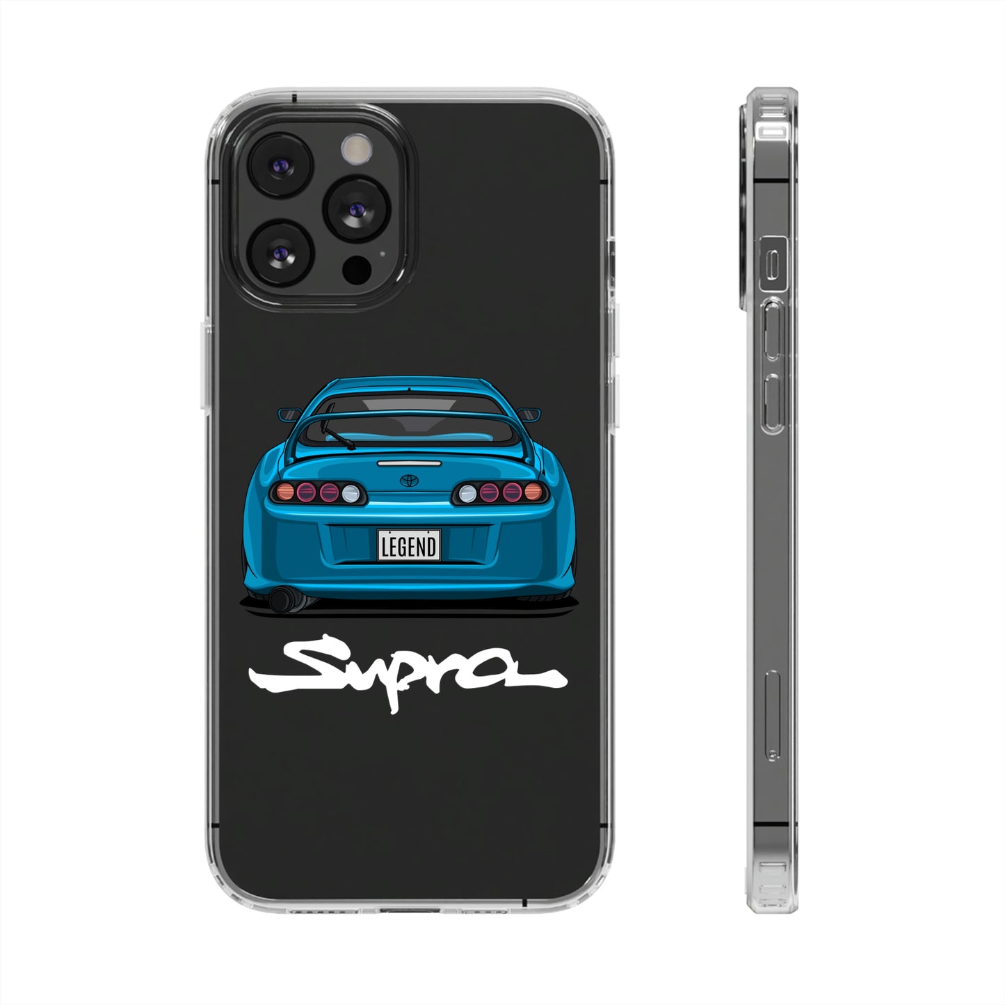 Blue Toyota Supra Clear phone Case