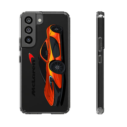 Orange McLaren P1 Clear Phone Case