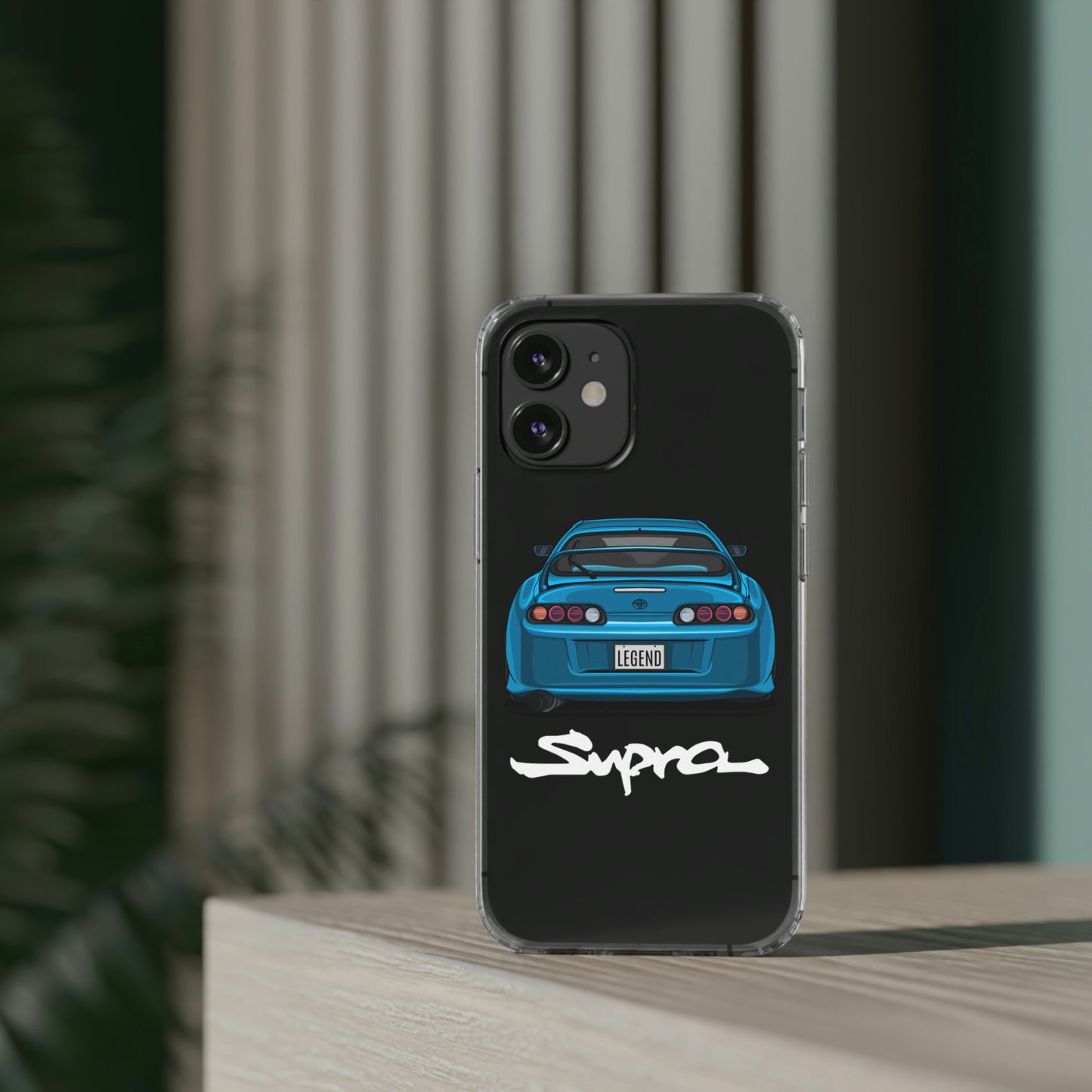 Blue Toyota Supra Clear phone Case