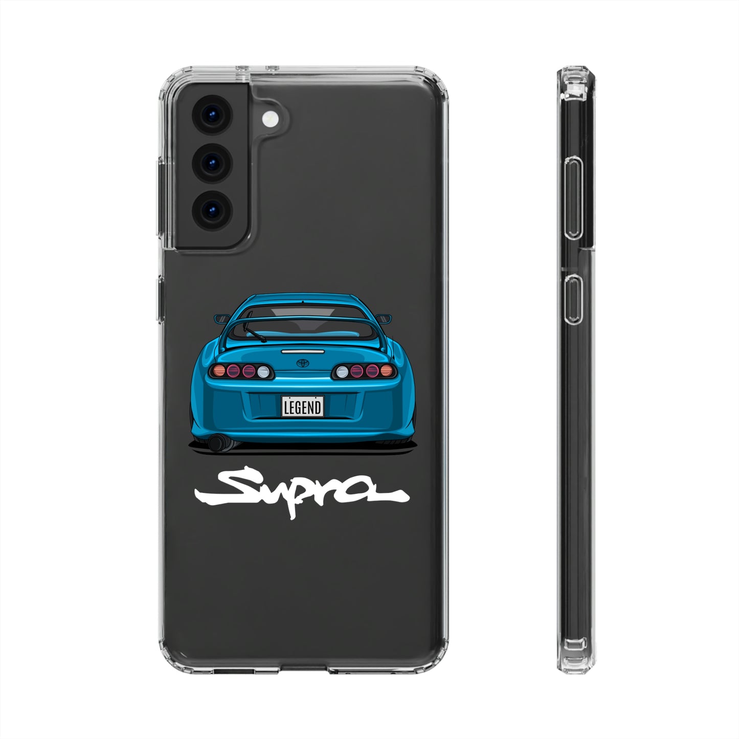 Blue Toyota Supra Clear phone Case